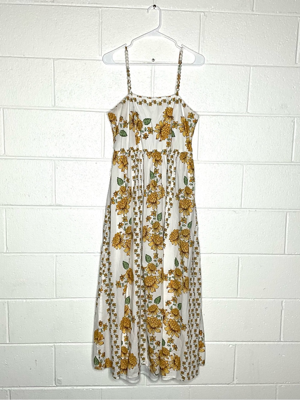< Japna Ditsy Floral Pattern Maxi Dress Size Large >